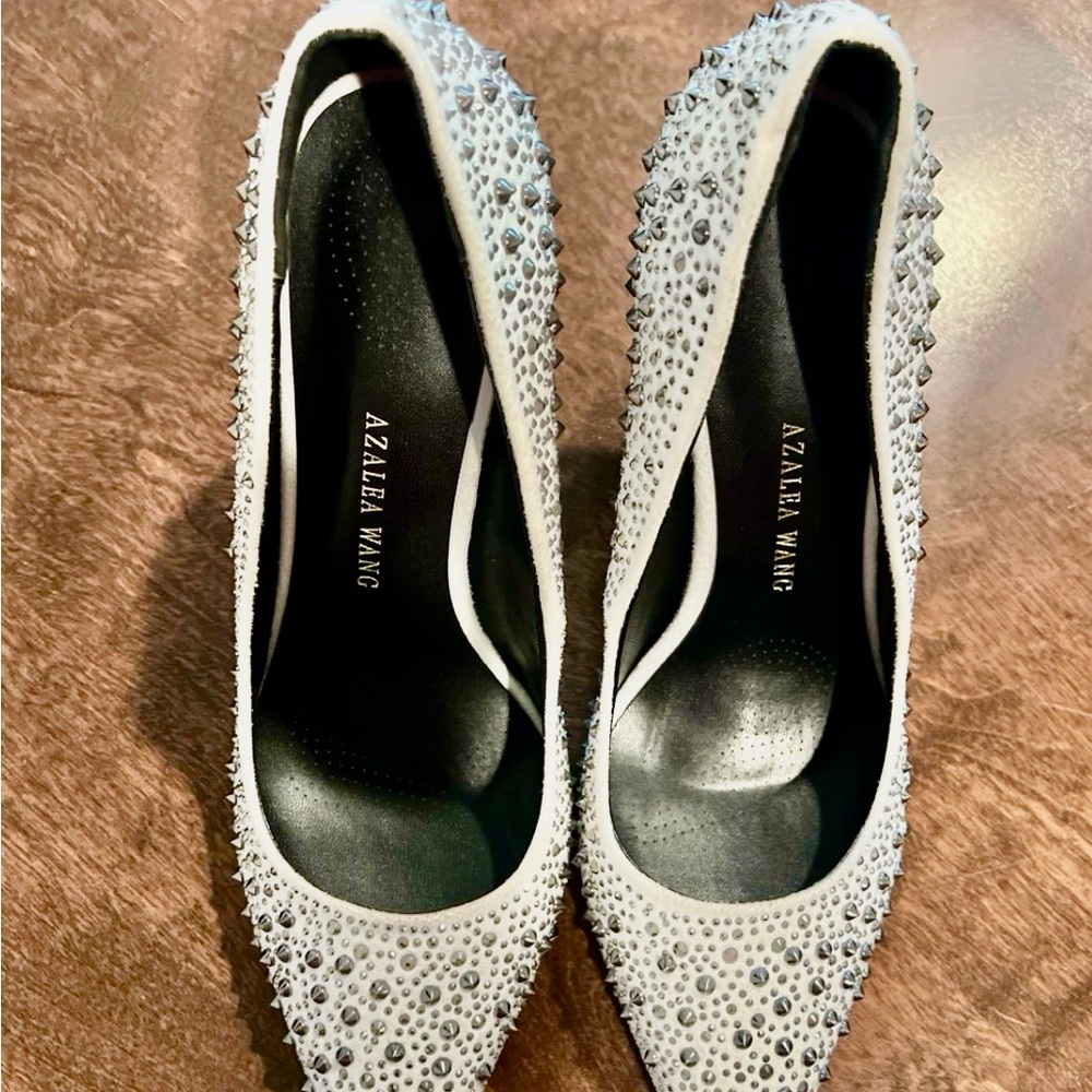 White Studded Women's Shoes
